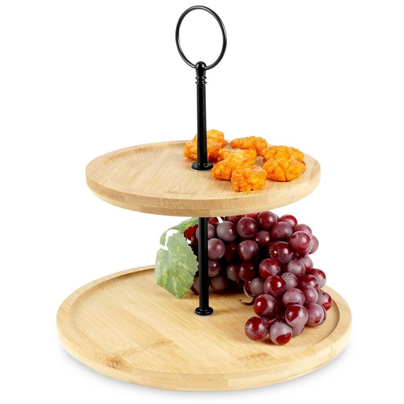 ORION 2-level cake stand for cookies cake wooden
