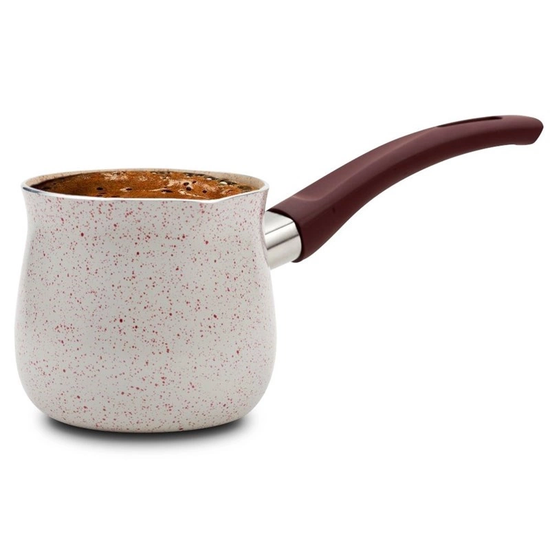 Schmelztiegel Kaffeekanne Keramiktopf türkischer Kaffee zum Aufbrühen von türkischem Kaffee Keramik Granit TTERRESTRIAL 430 ml 
