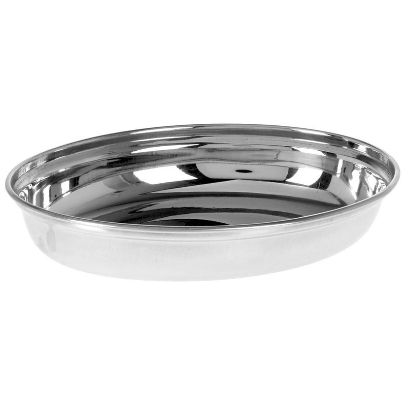 ORION OVAL dish plate steel deep tray 22x16 cm