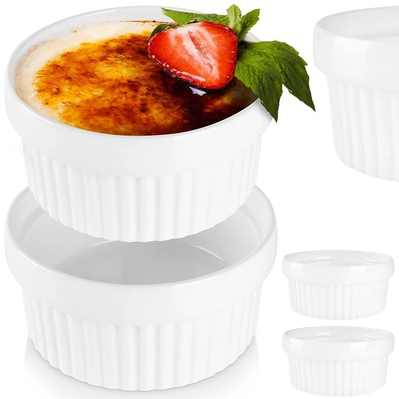 ORION Bowl ramekin for baking heat-resistant ceramic 11 cm 2 pieces