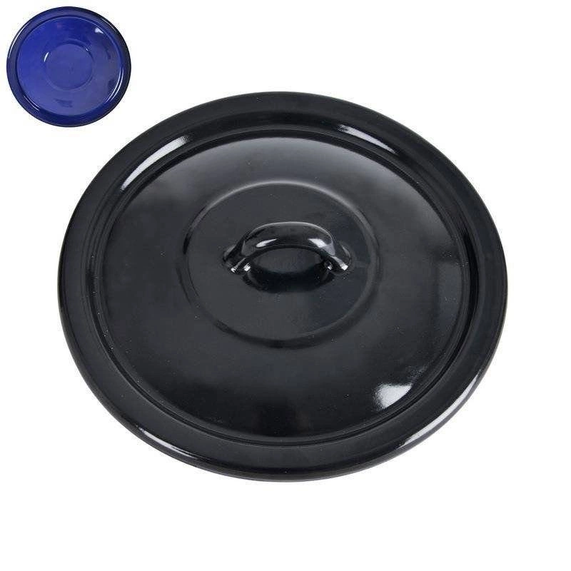 ORION Enamel lid for the pot black 22 cm