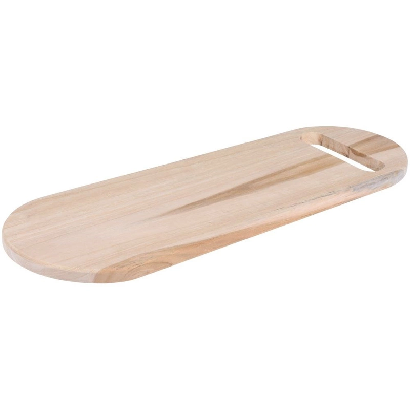 ORION Wooden TEAK board for cutting serving oval 47x16 cm