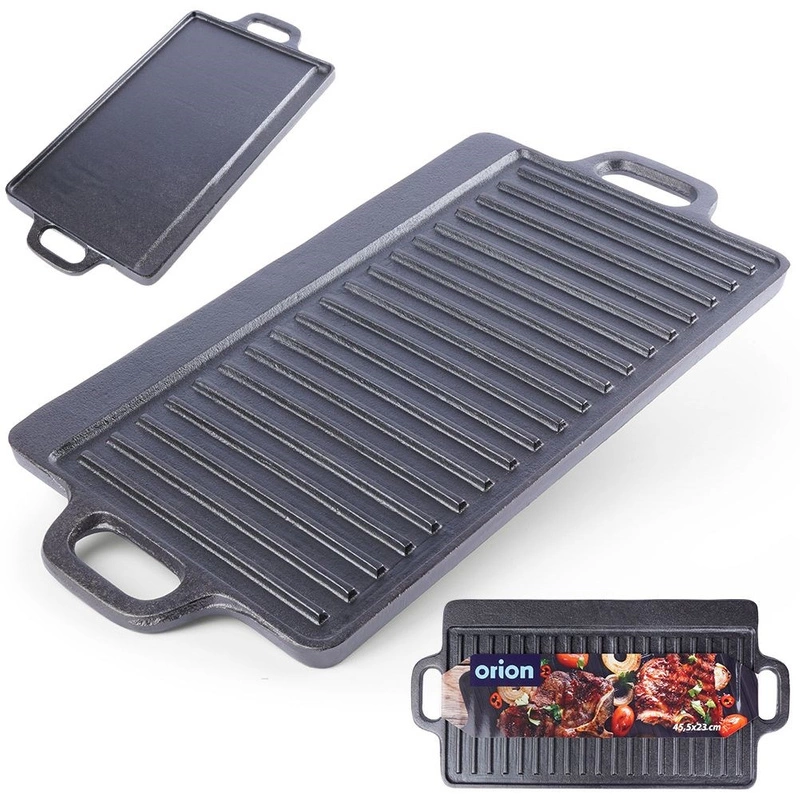 ORION GRILL plate cast-iron double-sided 45,5x23 cm